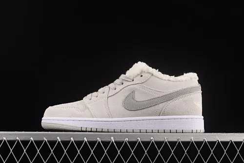All Categories Air Jordan Jordan Series Basketball Shoes Air Jordan 1 Low Air Jordan 1 Low "Sherpa Fleece" AJ1 Joe 1 Beige Velvet Low-top Cultural Leisure Sports Basketball Shoes DO0750-002